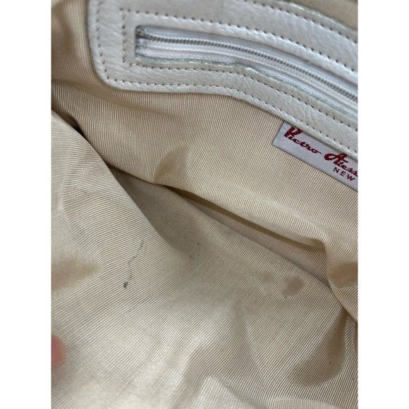 Pietro Alessandro Womens Shoulder Bag White Crocodile Skin Detachable Strap S - Picture 10 of 10